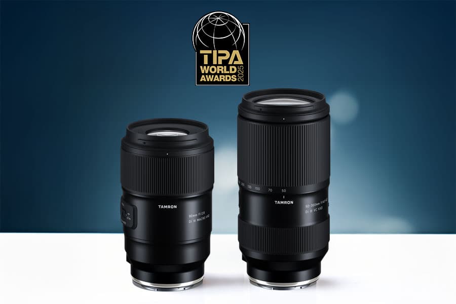 TIPA World Awards 2025 – TAMRON 90mm F/2.8 Di III MACRO VXD i 50-300mm F/4.5-6.3 Di III VC VXD